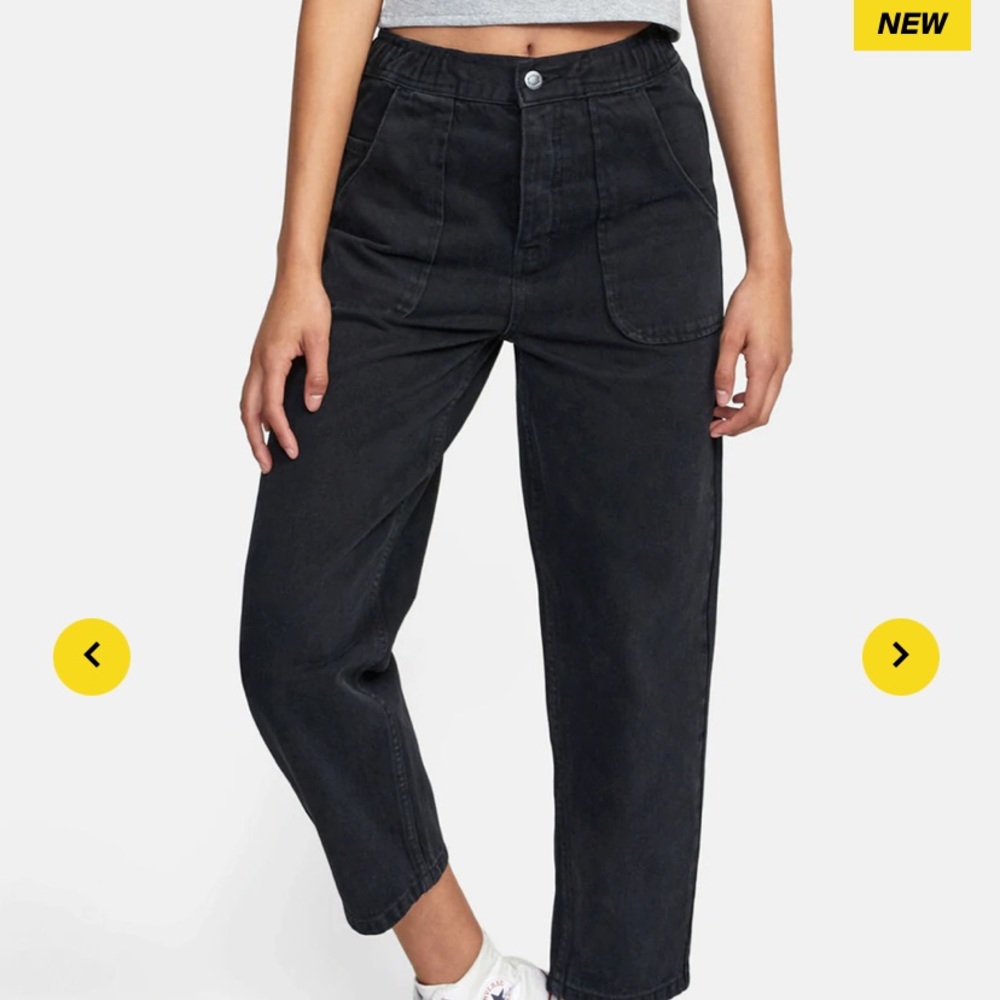 Rvca scrunchie jeans , brand new with tags size small “26” or a “27”